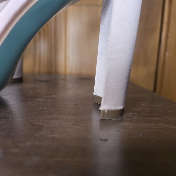 Betsey Johnson Pearl-Embellished Nude Pink Heels Women’s 9 — Statement Heels - Picture 4 of 6